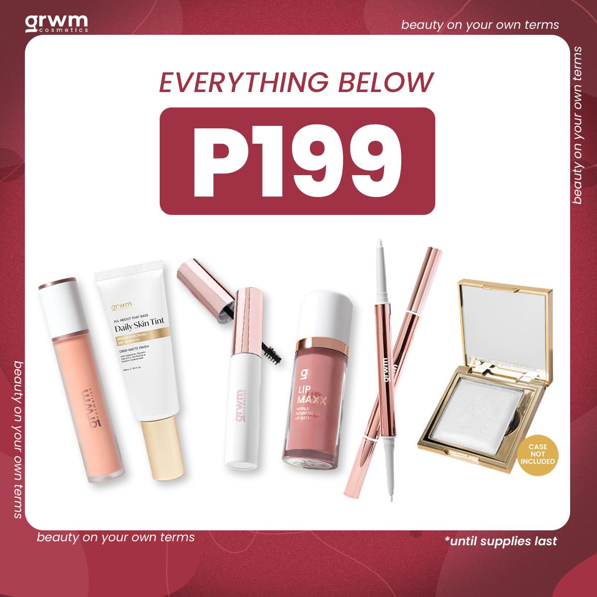 GRWM Cosmetics Everything Below ₱199