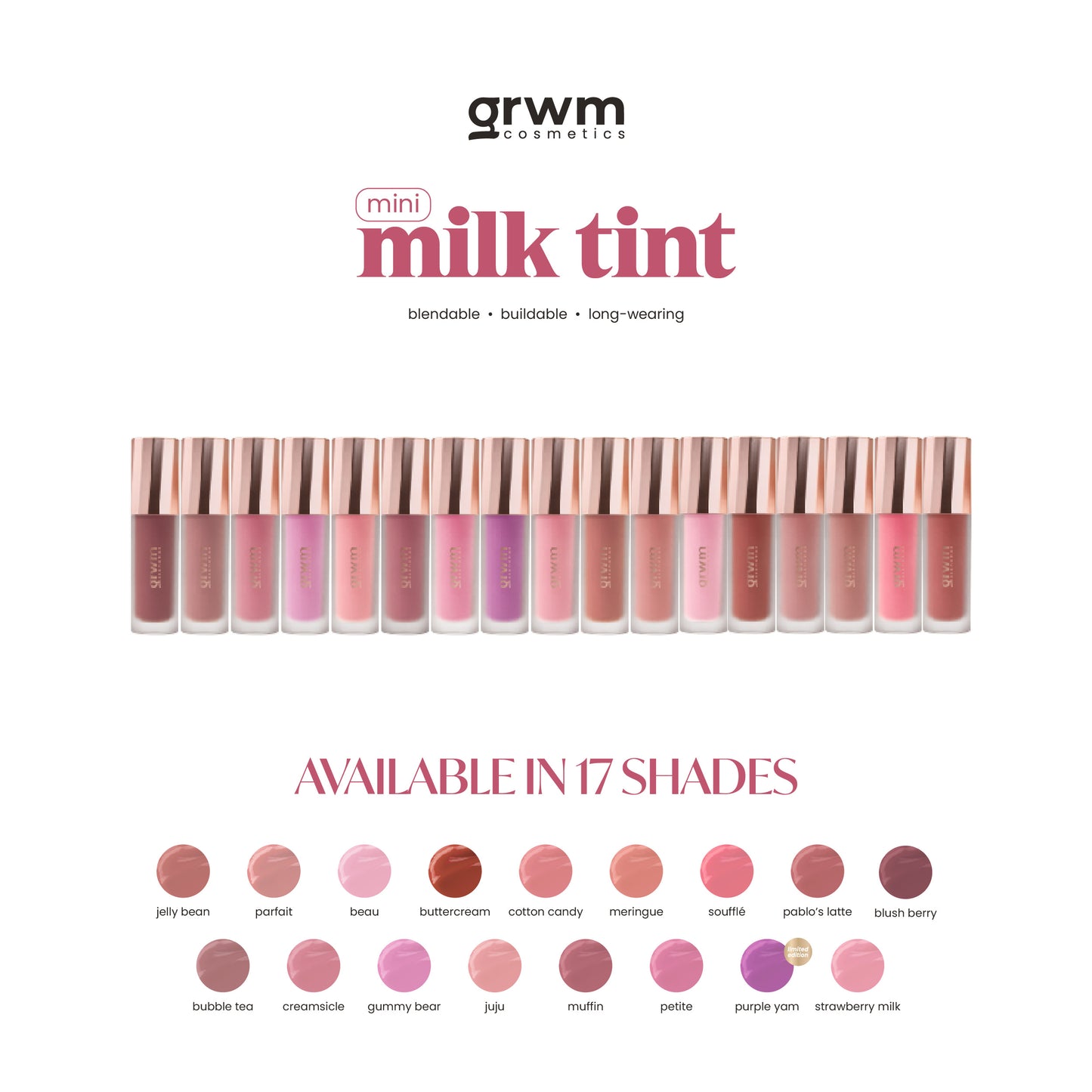 GRWM Cosmetics MINI Milk Tint - Multiuse Creamy Tint