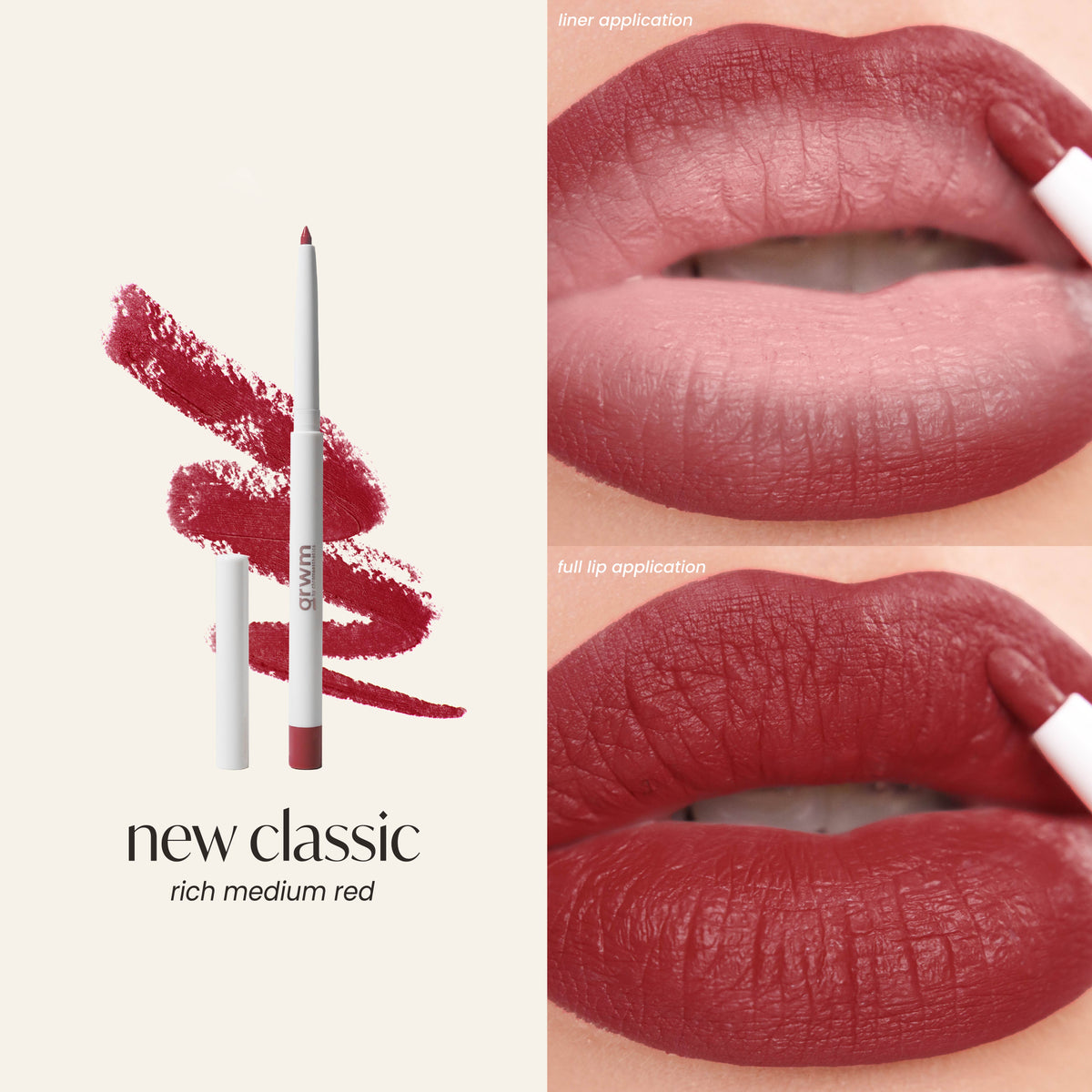 GRWM Cosmetics Dewy Lip Duo - Dewy Lasting Tint + Lip Contour
