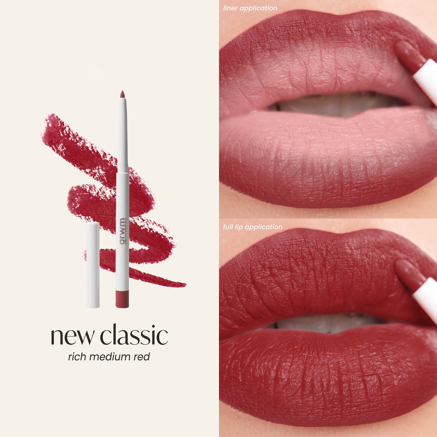 GRWM Cosmetics Lip Contour - Retractable Gel Lip Liner