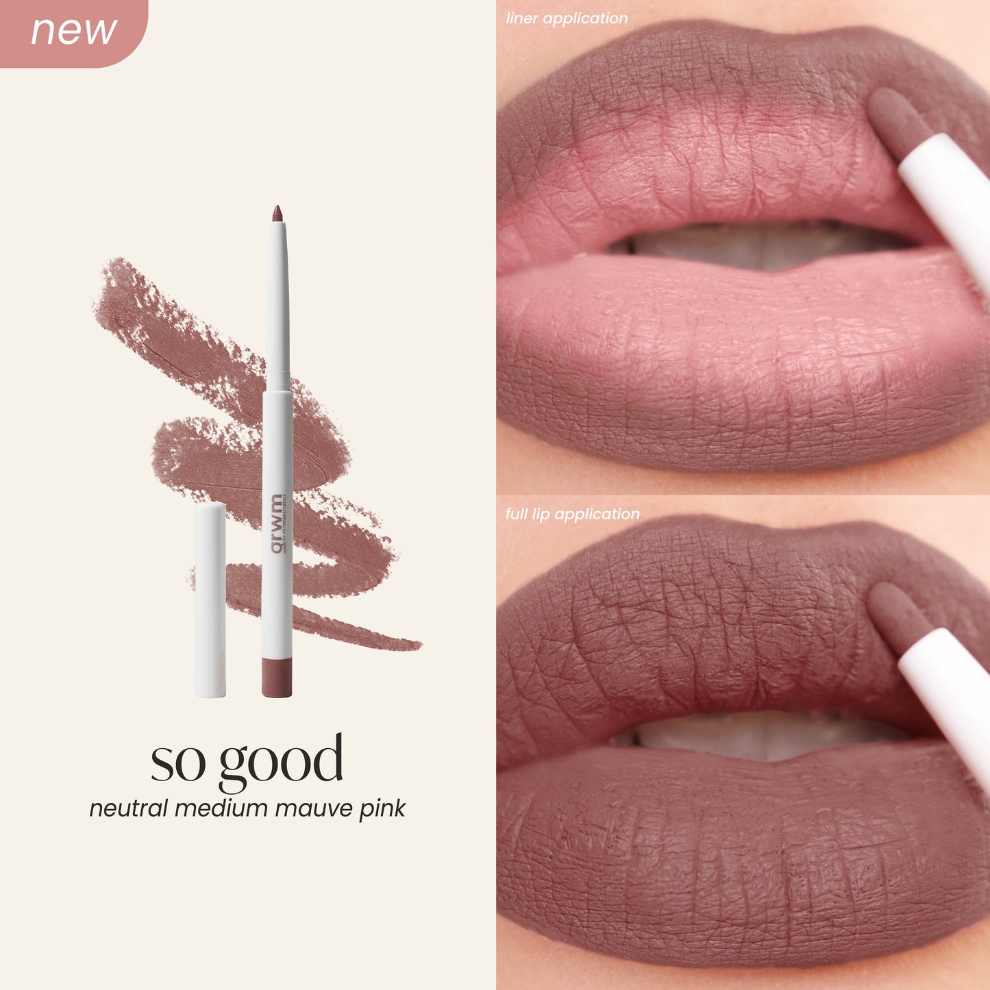 GRWM Cosmetics Lip Contour - Retractable Gel Lip Liner