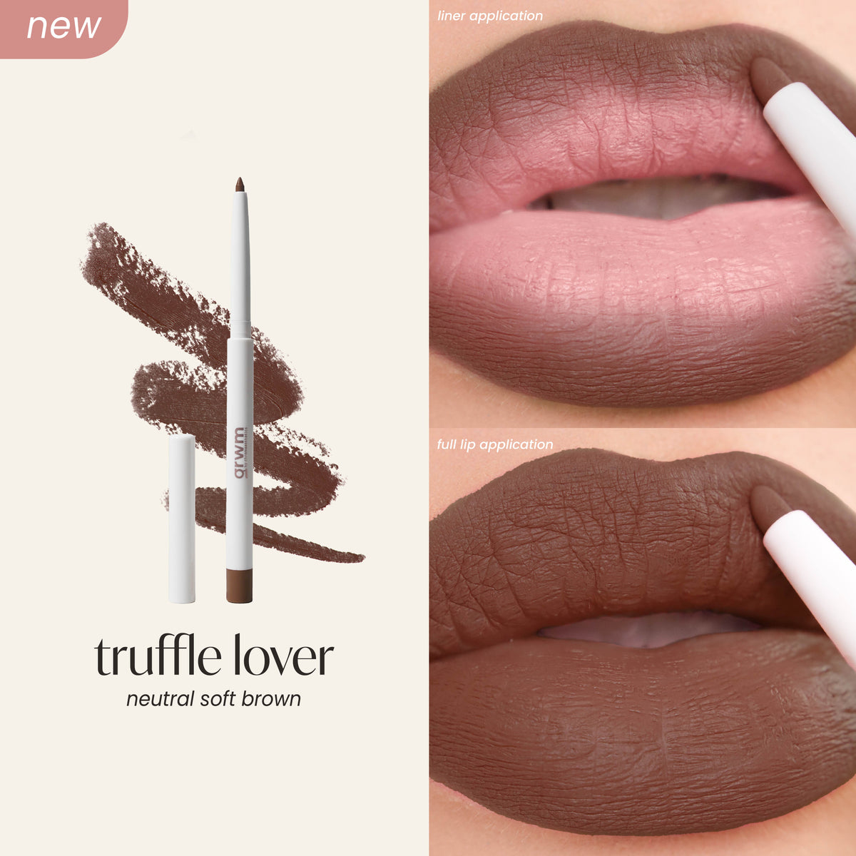 GRWM Cosmetics Dewy Lip Duo - Dewy Lasting Tint + Lip Contour