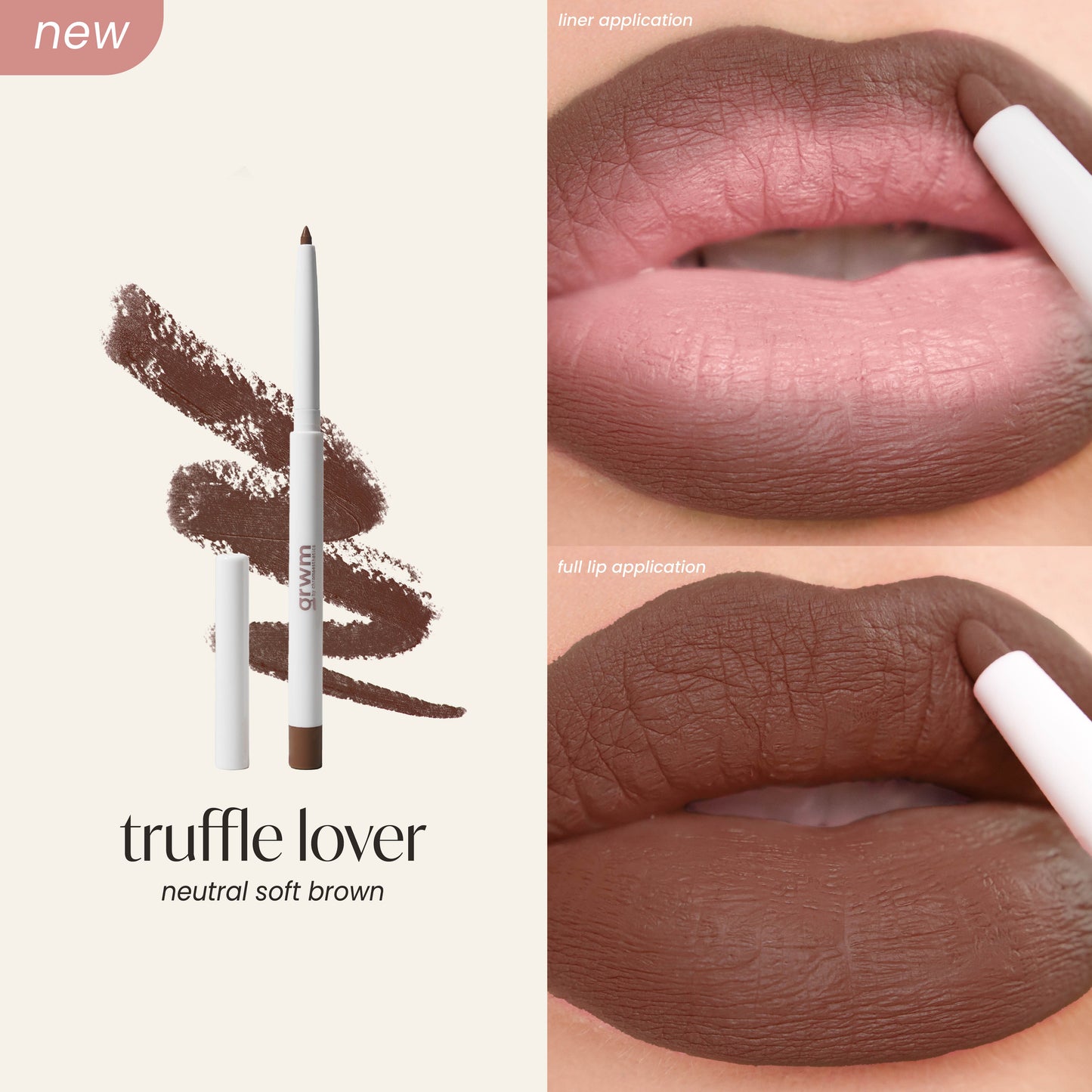 GRWM Cosmetics Lip Contour - Retractable Gel Lip Liner